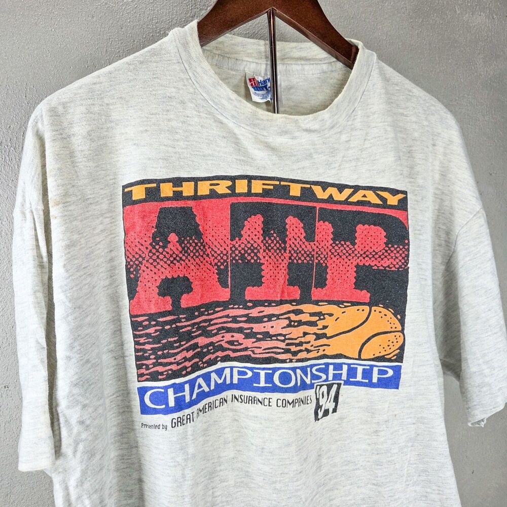 Vintage 1997 Thriftway Championship T-Shirt Hanes Beefy-T USA XL Single Stitch